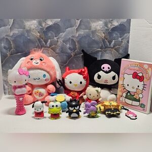 Sanrio Lot of HELLO KITTY items plush stuffed Beanie Babies Mcdonalds